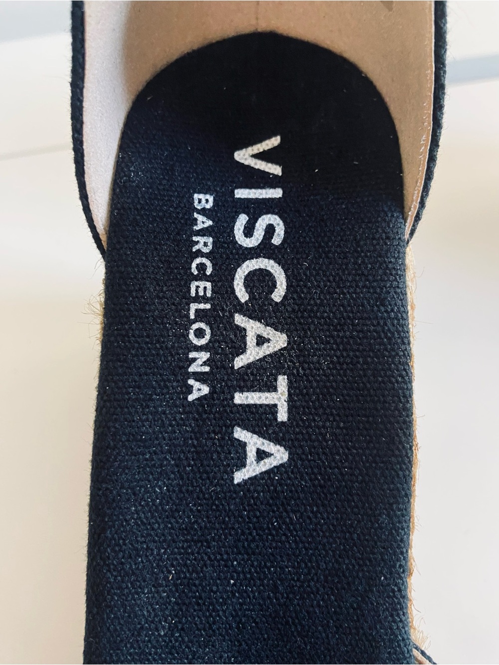 VISCATA Canvas Espadrille Wedge - Black - Picture 5 of 8